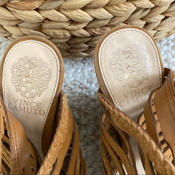 Vince Camuto Janil Braided Suede Ankle Strap Heels - Picture 5 of 9